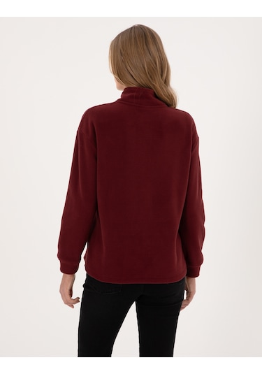 Pierre Cardin Kadın Vişne Sweatshirt 50314954-vr223 Vişne