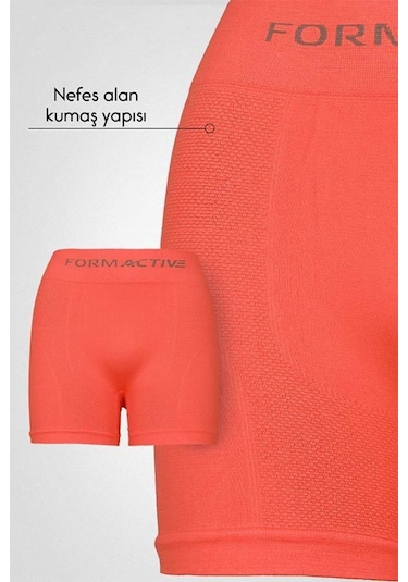 Uniquetrenders Erkek Dikişsiz/seamless Nefes Alabilen Boxer Neon Turuncu