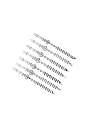 Teltree Ts100 İçin 7'li Paslanmaz Çelik Değiştirme Ucu - Hızlı Isınma, Mini Boyut, İyi Isıiletim - Elektronik Tamir Ve Üretim İçin