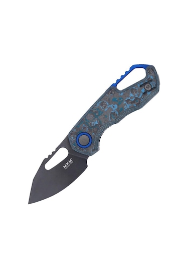 Mkm Isonzo M390 Clip Point Arctic Storm Dark Kamp Çakı Çok Renkli