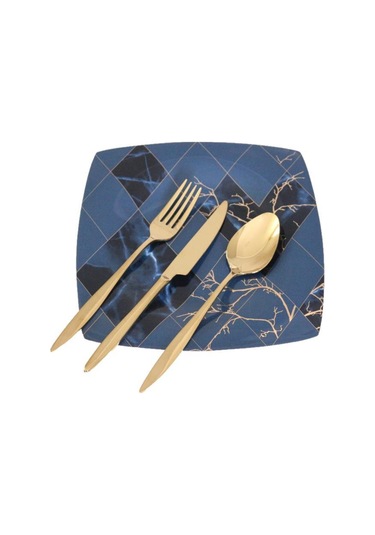 Özlife Ela 36 Parça Çatal Kaşık Bıçak Takımı Gold Dzel-389