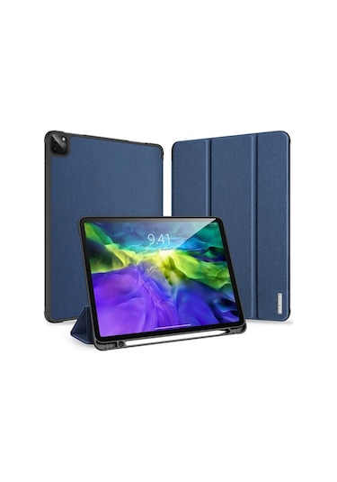 Dux Ducis Apple Uyumlu iPad Pro 12.9 (2021-2020-2018 )Kılıf Kalem Yerli Soft