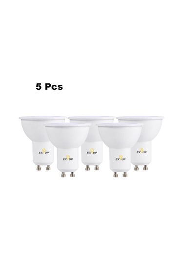 Fosenze Gu10 220-240v 7w Led Ampul, 5 Adet, Beyaz Işık, 270 Derece Açılımlı, 30.000 Saat Ömür, Yumuşak Işık