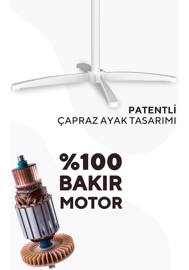 Kumtel KTF-290 16" Ayaklı Vantilatör