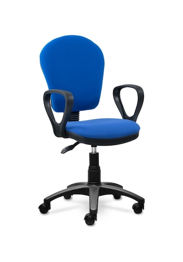 Ofiscombin Ofis Büro Ev Bilgisayar Öğrenci Ders Çalışma Koltuğu Parlement Mavi Kumaş 00047499109