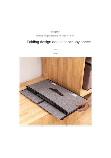 Cc Globall Çift Kapaklı Saklama Kutusu 2'li Katlanabilir Saklama Kutusu Seti -antrasit Yeşil