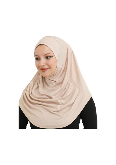 Hazır Giyim Türban Yumuşak Başörtü Şal - Bej BEj