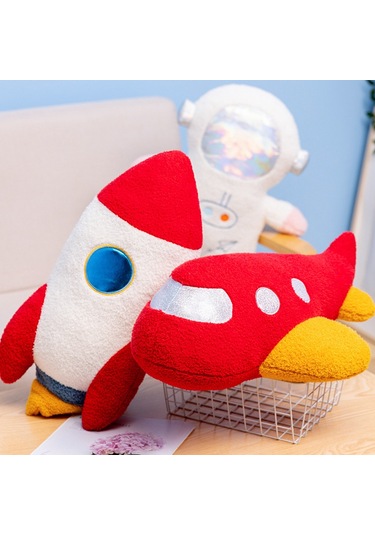 Jifan Astronot Yastağı Uçak Yastağı Roket Bebek - Roket Beyaz
