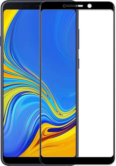 Microcase Samsung Uyumlu Galaxy A7 2018 Tam Kaplayan Çerçeveli Cam