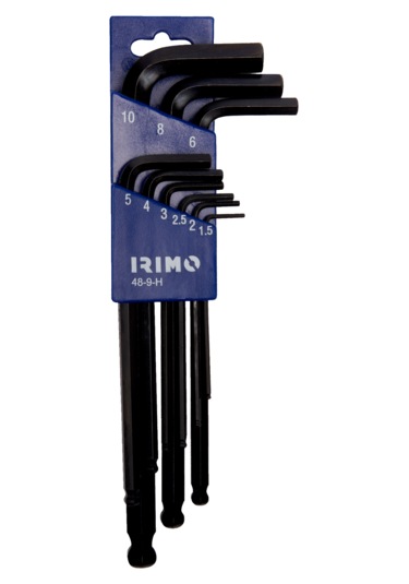 Irimo 48-9-h Uzun Topbaşlı Allen Anahtar Takımı 9 Parça