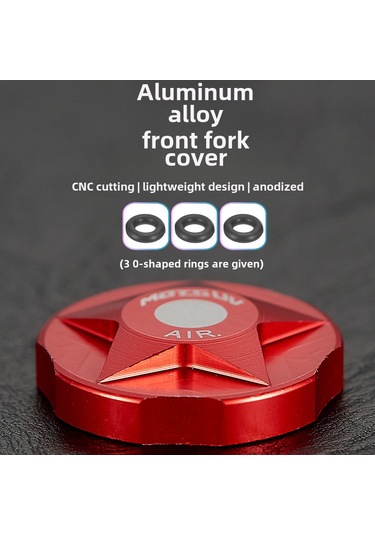 Reedark Motsuv Marka Aluminyum Dağ Bisikleti Amortisör Ön Çatal Kolluk Kapağı - Toz Koruyucu, Evrensel Uyumlu, Hava Odası Kapağı Kırmızı Kırmızı