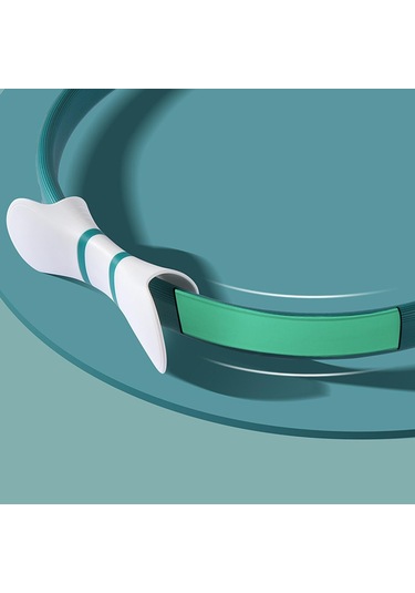 Suntek Pilates Direnç Halkası Yoga Circle Çift Kolları Yeşil