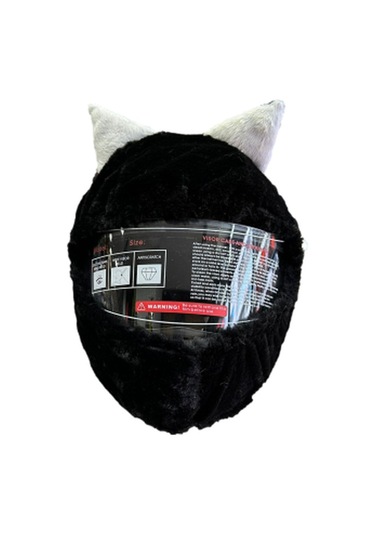 Kedi Peluş Kask Kılıfı
