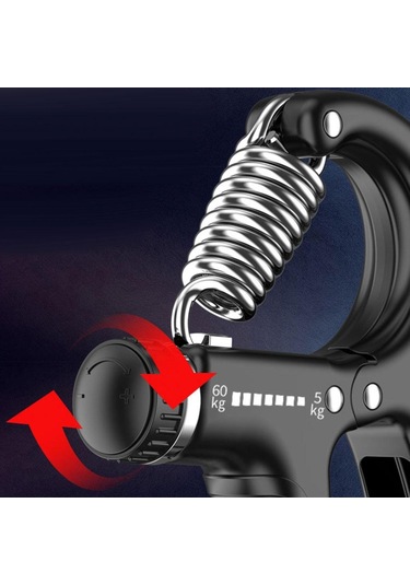 Suntek Ayarlanabilir Bilek Gücü Spor Salonu Egzersiz El Kavrama Siyah