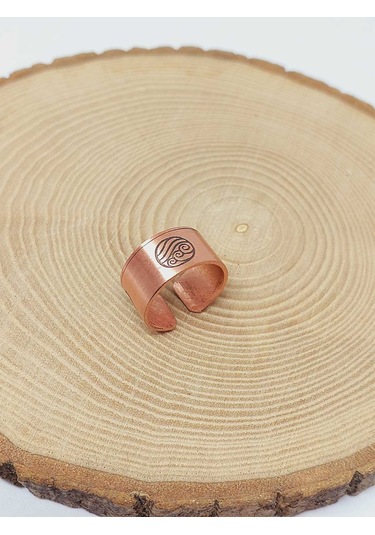 Yasamtohumu Sembollü Bakır Yüzük Ayarlanabilir 52762 Bakır