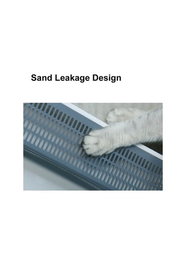 Vkemall Beyaz Kedi Kumu Sandığı, Koku Giderici, Yarı Kapalı Tasarım, Dışarı Sızıntı Engelleyici, S Boyutu Yavru Kedi