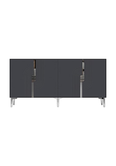 Ka1804as Meyra180 Konsol, Kahve Köşesi, Tv Sehpası Antrasit-sılver 180cm Antrasit-sılver Ka1804as Meyra180 Konsol, Kahve Köşesi, Tv Sehpası Antrasit-sılver 180cm Antrasit-sılver