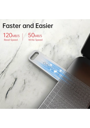 Vkemall Thinkplus Sx1 Metal Usb 3.1 Bellek Sticki 128gb - Dayanıklı, Şok Proof, Hızlı Veri Transferi, Evrensel Uyum, Gümüş Renk