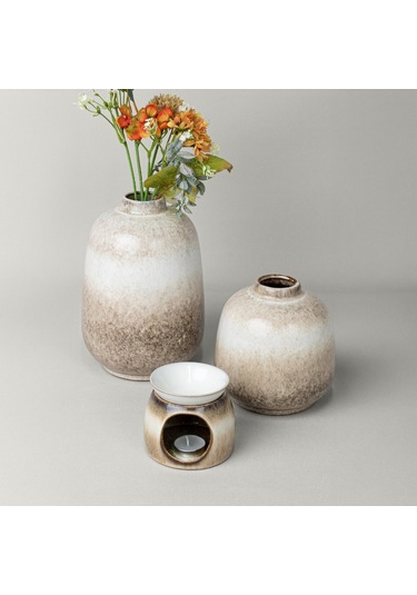 Linens Chally 15x15 Cm Vazo Bej Bej