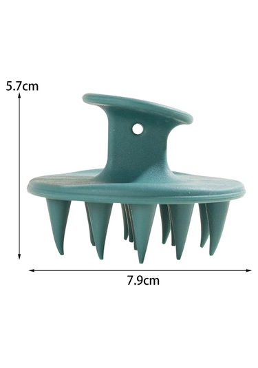 Suntek Silikon Saç Şampuan Fırçası Scrubber Duş Yeşil