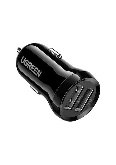 Ugreen Çift Portlu 24W Araç Çakmaklık Hızlı Şarj Cihazı