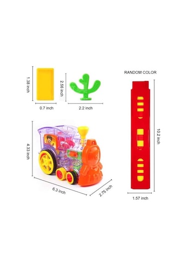 Can Oyuncak Pilli Dominolu Tren Kutulu 80 Parça Domino Taşı Dizen