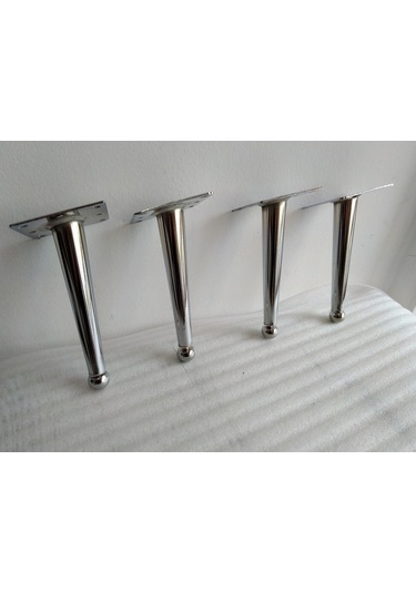 Demontepark Kanepe Ayağı Tv Ünitesi Ayağı Konik Ayak Metal Ayak(4 ADET)