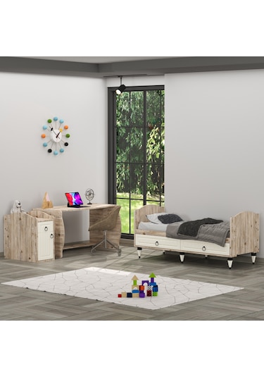 Garaj Home Sude Membran Aytaşı Beşik Yatak Ve Uyku Seti Kombinli Beyaz