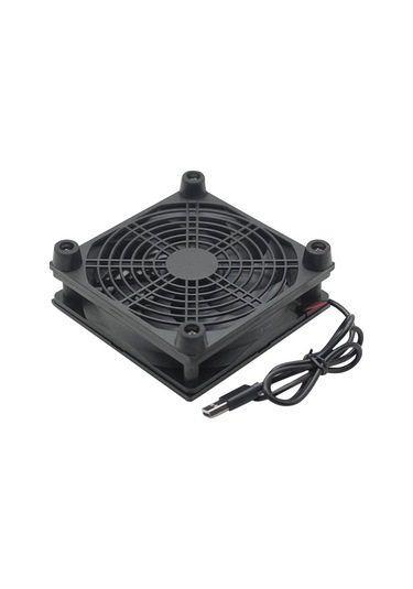 Jms 12 Cm 5 V Usb Güç Kaynağı Tv Set Üstü Kutu Yönlendirici Radyatör Soğutucu Hava Soğutma Fanı