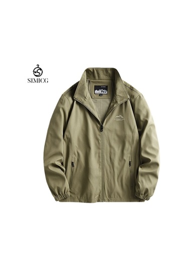 Erkek İlkbahar Ve Sonbahar Dış Mekan Rahat Ceketleri Yeşil