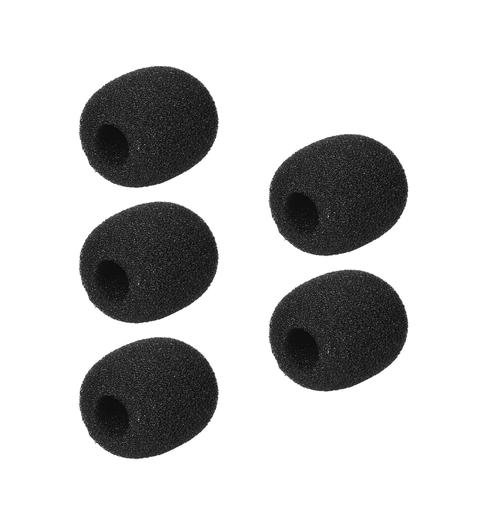 Honmex Siyah Mini Mikrofon Köpük Koruması A Tipi 28mm Yükseklik, 23mm Dış Çap, 8mm İç Çap 5 Adet - Ses Gürültüsünü Azaltır