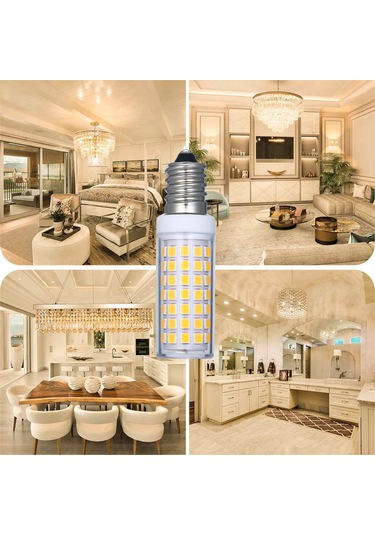 Maiyame 5 Adet E14 Led Ampul Sıcak/beyaz Işık 3000k/6000k 5w 500 Lümen Halojen Ampul Yerine 360 Açı Crı 80 Beyaz