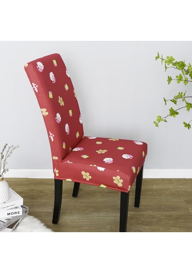 Kangvka Poliester Yeme Masası Sandalye Kılıfı, Tam Kapama, Yıkama Uygun, Stil 3 Noel Dekorasyonu Diğer