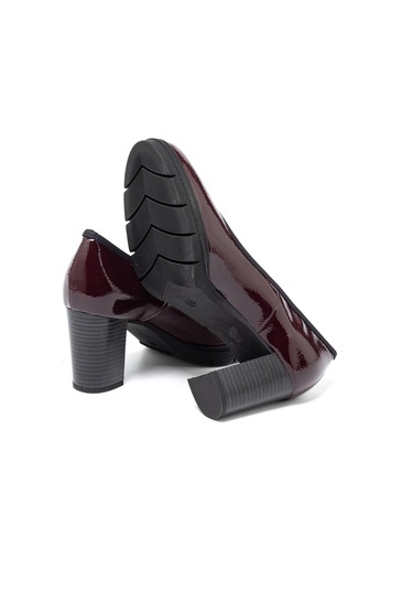 Naplack Nero Topuklu/ Stiletto Kadın 4l5863ds Donna Serena 5863ds Slıde Naplack Bordeaux Naplack Nero