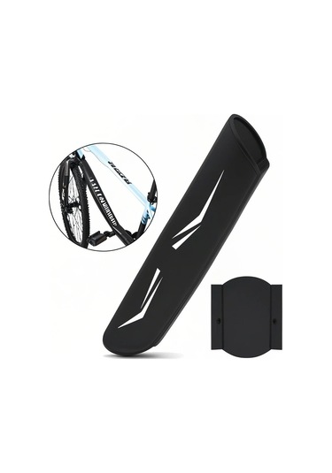 Xindoker Elektrikli Bisiklet Batarya Koruması - Reflektif, Su Ve Toz Koruyucu, Dayanıklı Poliester Malzeme, Gece Güvenliği Sağlar Siyah