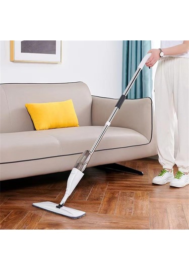 Symbee 360 Derece Döner Mikrofiber Sprey Mop - Islak/kuru Kullanım, 500ml Su Tankı, Kireç/tahta/zemin Temizliği, Saç Temizleyici Aleti