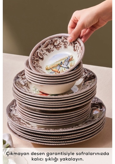 Karaca  Legend Groove 24 Parça 6 Kişilik Yemek Takımı