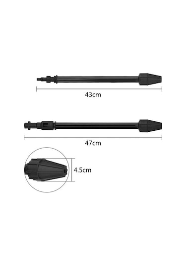 Bloomnest K2 K3 K4 K5 K6 K7 Blaster Temizleme Nozulu Aksesuarı İçin Yüksek Basınçlı Jet Lance, Küçük Boy