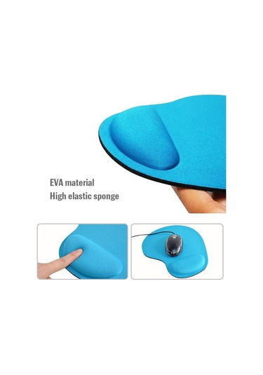 Mavi Fonken Mouse Pad Ergonomik Rahat Bilek Dinlenme Mouse Pad Bilgisayar Masası Dizüstü Dizüstü Oyun Mousepad'leri