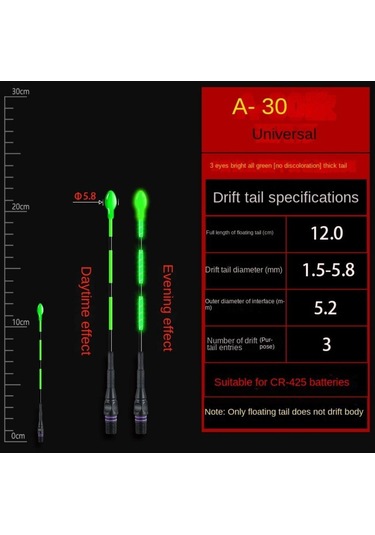 Aydınlık Led Balıkçılık Akıllı Şamandıra Üst Gece Balıkçılık Şamandıra Üst Elektronik Şamandıralar Şamandıra Süper Parlak A30-no Color Change