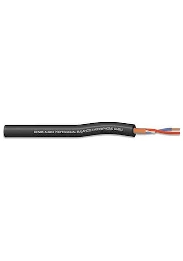 Denox Dnx Mıc 022 2x0,22 Mm 100 Metre Siyah Mikrofon Kablosu
