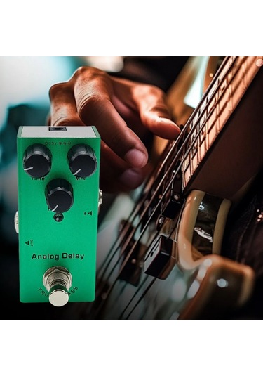 Jeemson Mini Gitar Efekt Prosessörü: Vintage Fazer, Analog Korus, Dijital Delay Ve Tube Tremolo Fonksiyonları İle Gerçek Bypass