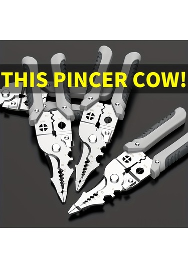 Konesam 16 Fonksiyonlu Çok Amaçlı Kablo Soyma Pensesi, Elektrikçi Ve Dıy İşleri İçin Dayanıklı Mangan Çeliği