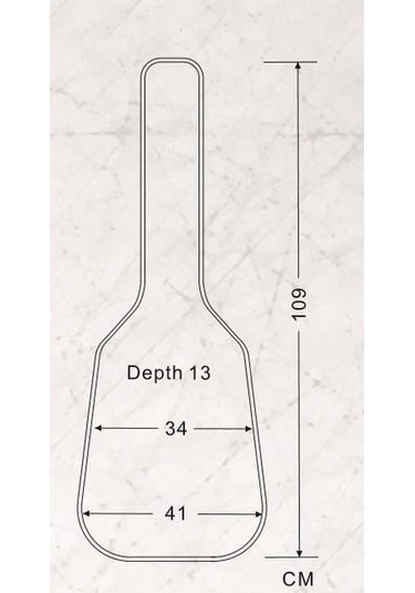 Valencia Dgb1680 Akustik Gitar Kılıfı Lüks Dreadnought Uyumlu - Kalın Koruma - Siyah