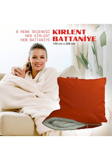 Xpermate Tv Battaniye Yastık Welsoft Battaniye 145x205 Kremit