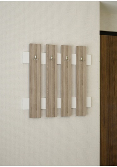 Duvar Askılığı Askılık Portmanto Antre Askılık Vestiyer Anahtarlık Cordoba - Beyaz