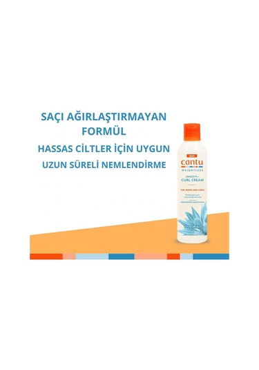 Cantu Weightless Ağırlaştırmayan Bukle Belirginleştirici Krem 295 ML