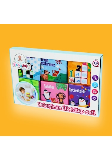 Bez Kitap Seti Bebeğimin İlk Kitapçık Seti Hışırtılı Kitap Seti