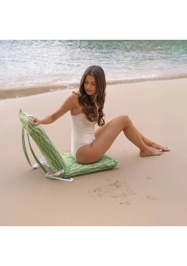 Flamingueo Blake Katlanır 6 Pozisyonlu Plaj Koltuğu Yeşil Yeşil