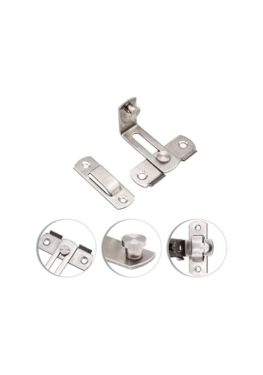 90 Derece Dik Açı Paslanmaz Çelik Kapı Kilidi, Güvenlik Kapı Kilidi, 4 İnç Kapı Kilidi